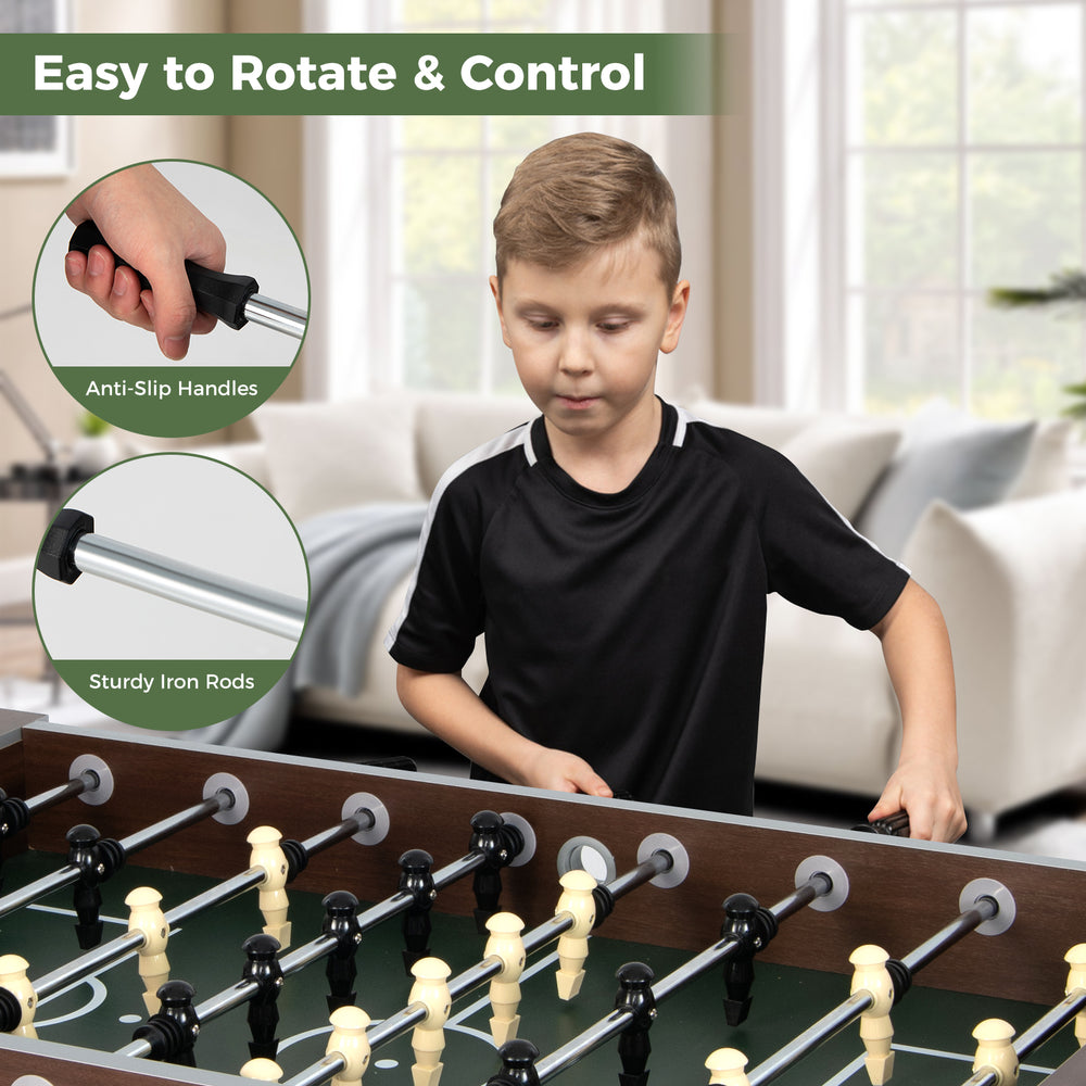 Costway Foosball Soccer Table 54-inch Indoor Competition Game New