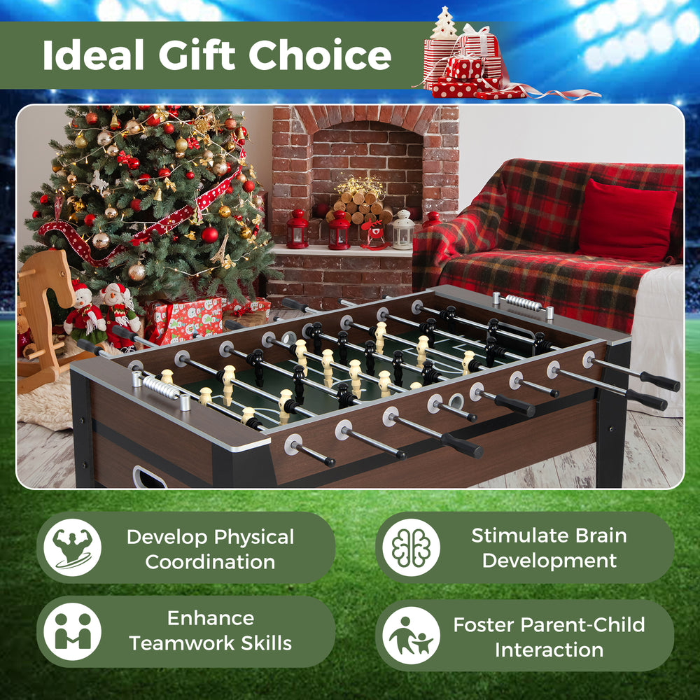 Costway Foosball Soccer Table 54-inch Indoor Competition Game New