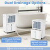 54 Pints dehumidifier with continuous drainage hose and manual drainage tank, ideal for home use up to 4500 sq. ft.