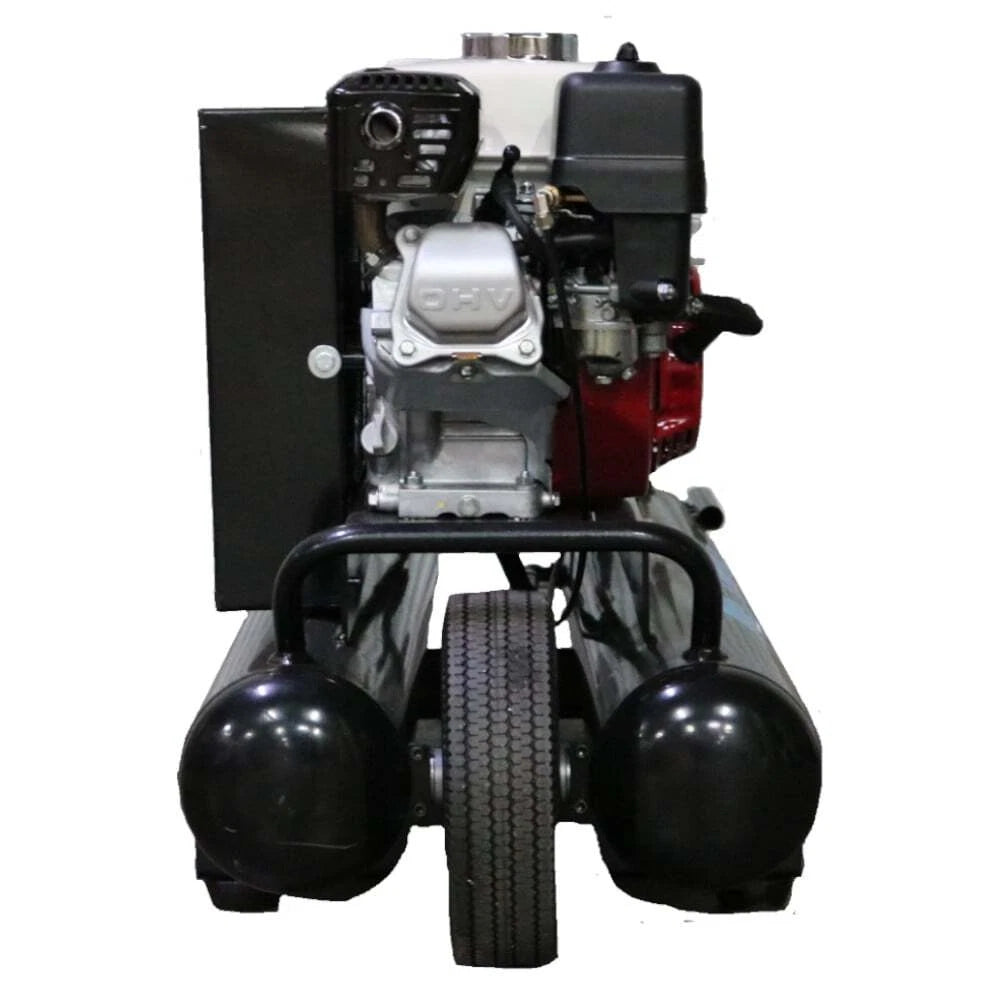 Mega Compressor MP-5510G200 Air Compressor Twin Tank Wheelbarrow 5.5 HP 10 Gallon 150 PSI Gas Honda Engine New