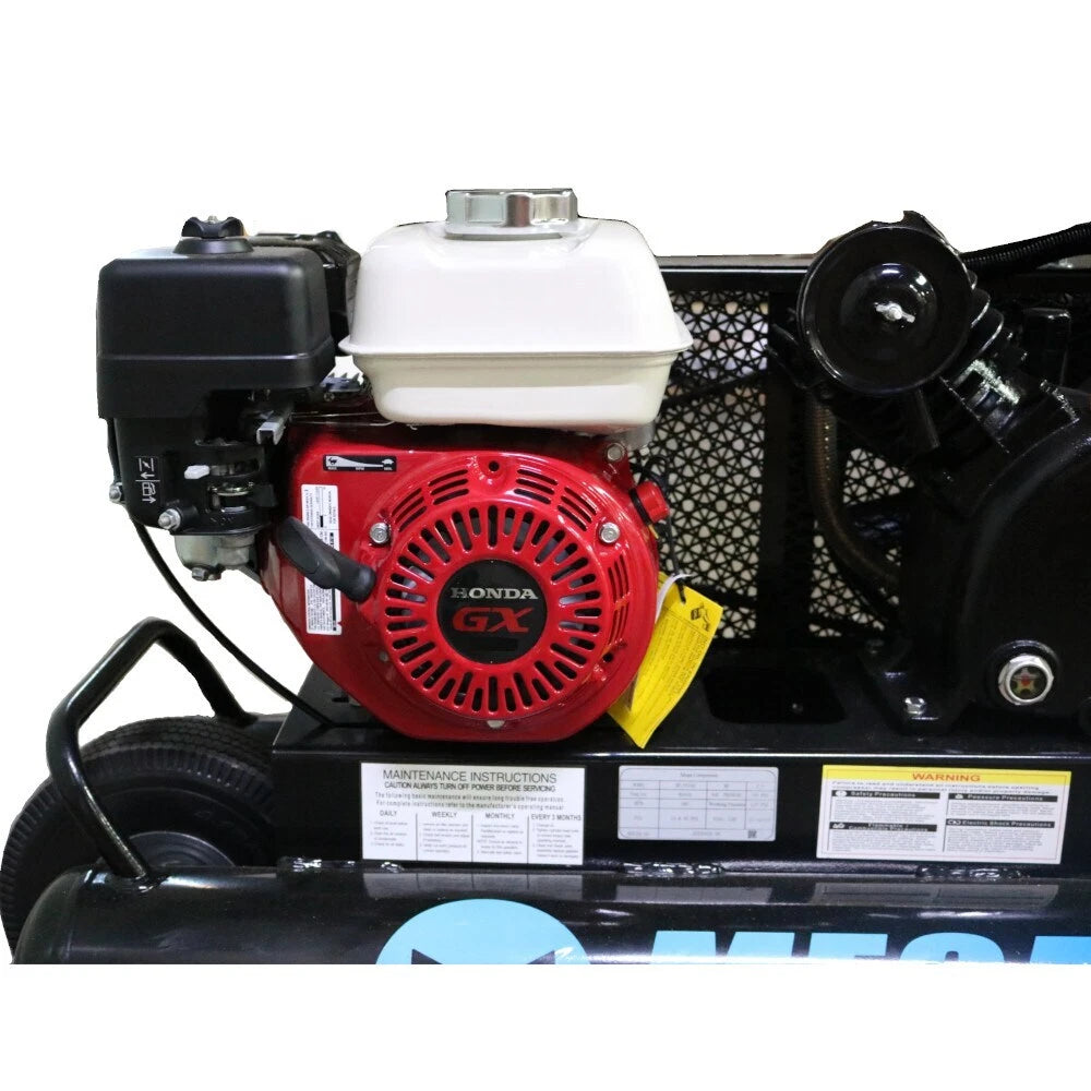 Mega Compressor MP-5510G200 Air Compressor Twin Tank Wheelbarrow 5.5 HP 10 Gallon 150 PSI Gas Honda Engine New