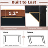 55-inch conference table showcasing a thickened panel and triangular design for enhanced stability and durability.