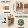 Multi-level cat tree featuring durable sisal scratching posts and removable cushions for comfort and easy cleaning.