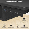 Smart control panel of a 55-inch electric standing desk with LED display, featuring 3 memory heights and child lock.