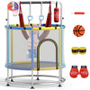 55" Kids Trampoline Gift for for 3-6 Years Old Boys and Girls-Navy - Gallery View 1 of 10
