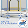Stable circular base of a 55" kids trampoline, designed for safety and stability during energetic play sessions.
