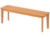 55 Inches Outdoor Teak Wood Bench with 880 LBS Weight Capacity