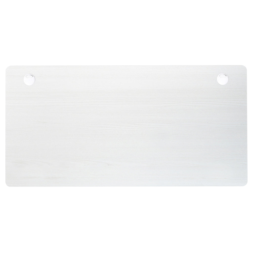 55" x 28" natural tabletop with dual cable holes, ideal for creating a custom workstation or desk setup.