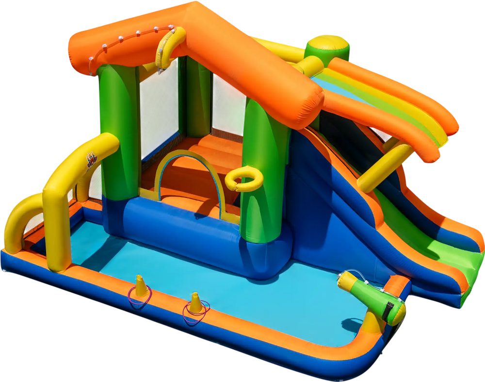 8-in-1 Inflatable Bounce House Water Park without Blower