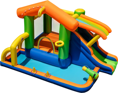 Costway 8-in-1 Inflatable Bounce House Water Park 27577292 New