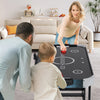 56-inch air hockey table with LED scoreboard, featuring a powerful motor, ideal for small spaces and family fun.