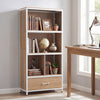 56" Tall Freestanding Bookcase with Drawer 5 Tier-Natural - Gallery View 1 of 10
