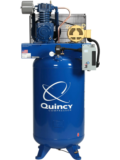 Quincy Compressor QT Air Compressor 5 HP, 80-Gal. Tank, 2-Stage, 460V 3-Phase New