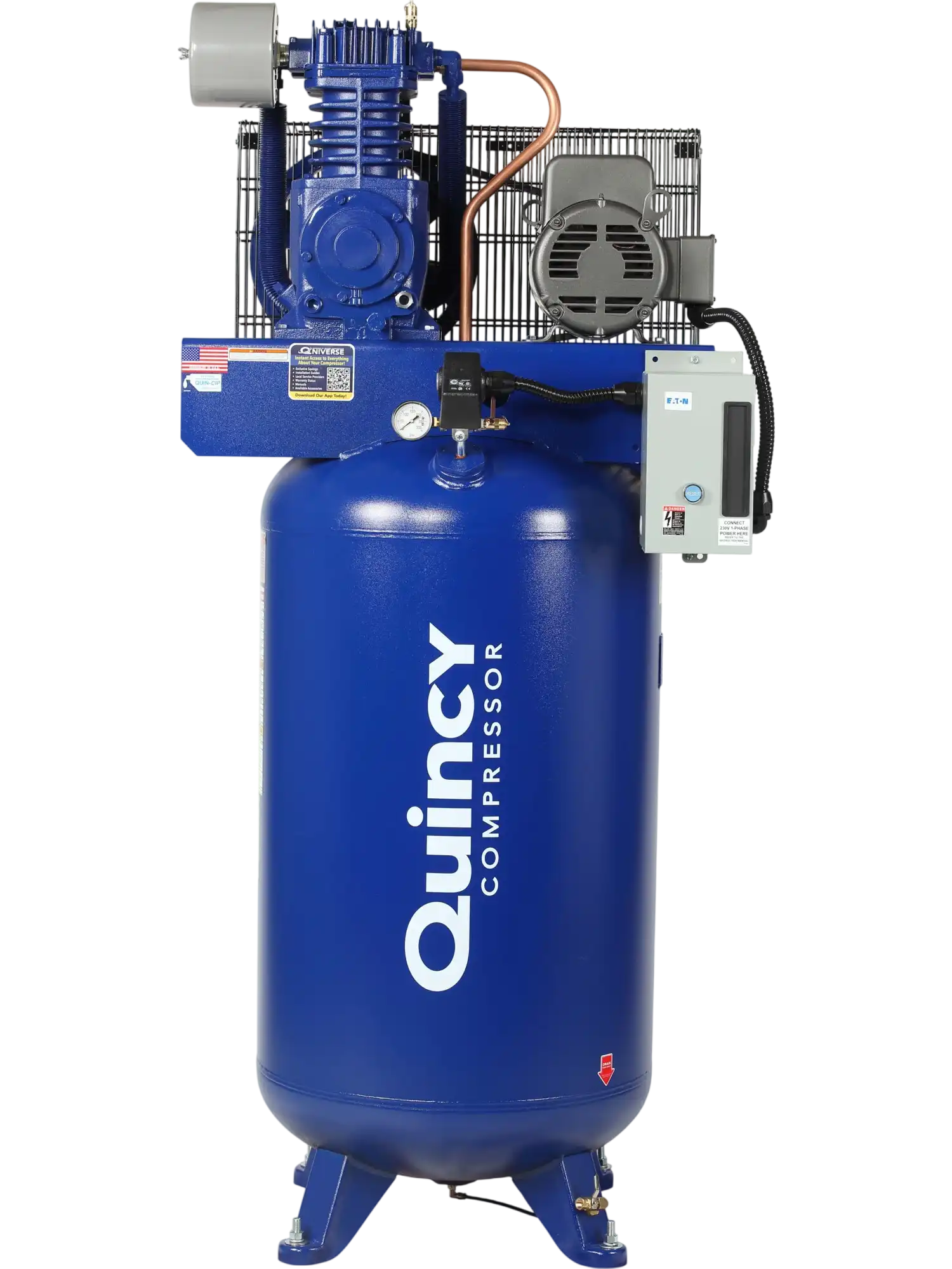 Quincy Compressor QT Air Compressor 5 HP, 80-Gallon Tank, 2-Stage, 230V, 3-Phase New