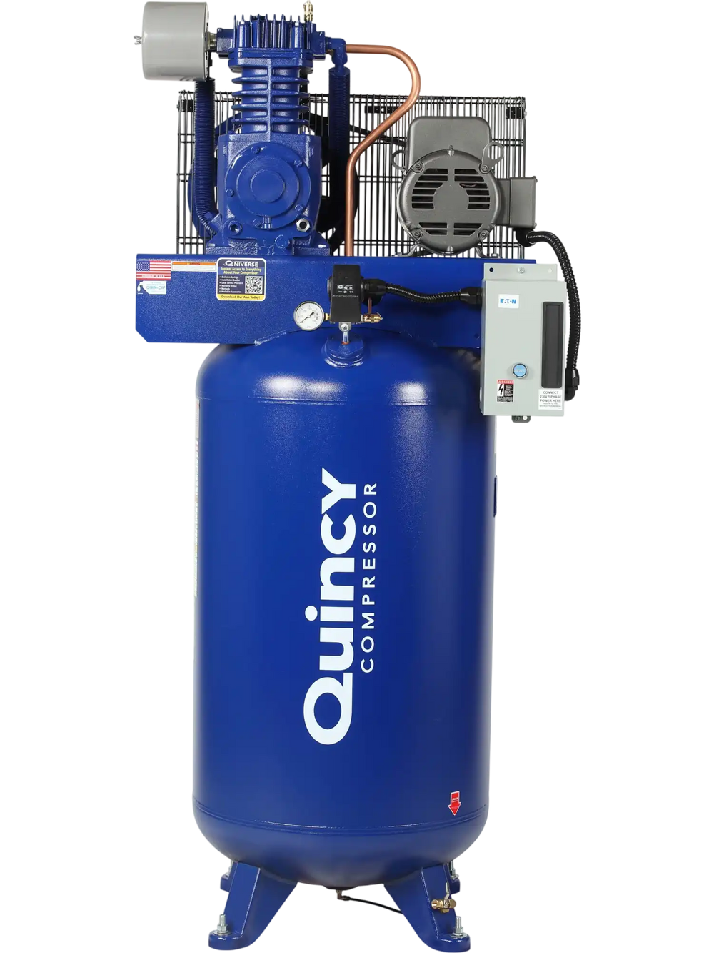 Quincy Compressor QT Air Compressor 5 HP, 80-Gallon Tank, 2-Stage, 230V, 3-Phase New