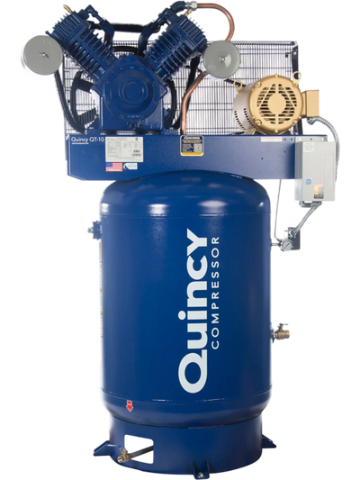 Quincy Compressor QT Air Compressor 10 HP, 120-Gallon, 2-Stage, 230V, 3-Phase New