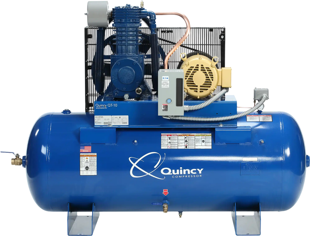 Quincy Compressor QT Air Compressor 10 HP, 120-Gal. Tank, 200V, 3-Phase New