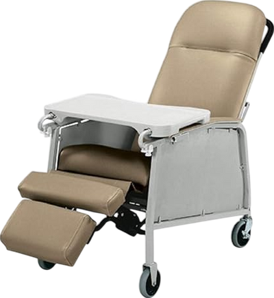 Graham-Field Lumex 574G 3-Position Medical Recliner Chair with Wheels New