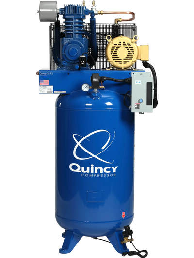 Quincy Compressor QT Air Compressor 7.5 HP, 80-Gallon, 2-Stage, 460V 3-Phase New