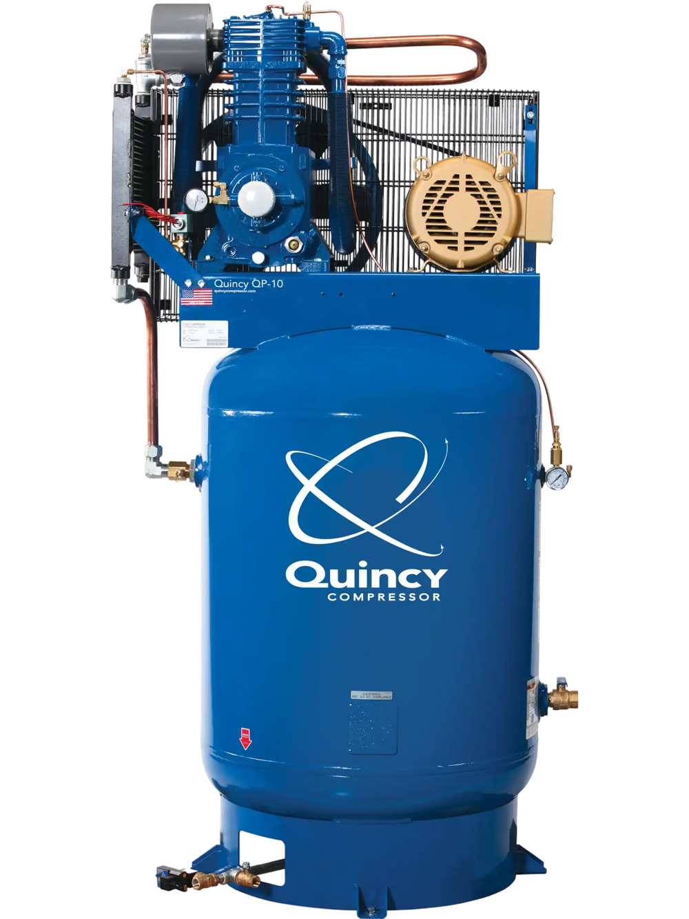 Quincy Compressor QP Air Compressor 10HP, 120-Gal. Tank, 230V, 3-Phase New