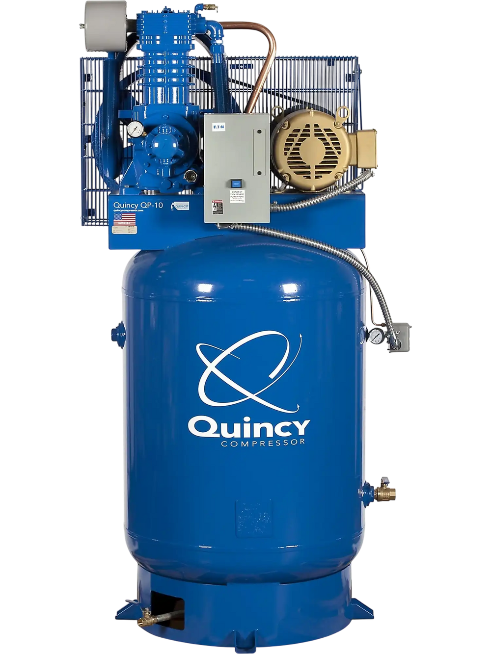 Quincy Compressor QP 2-Stage Air Compressor 10 HP 120-Gal. Tank 460V 3-Phase New