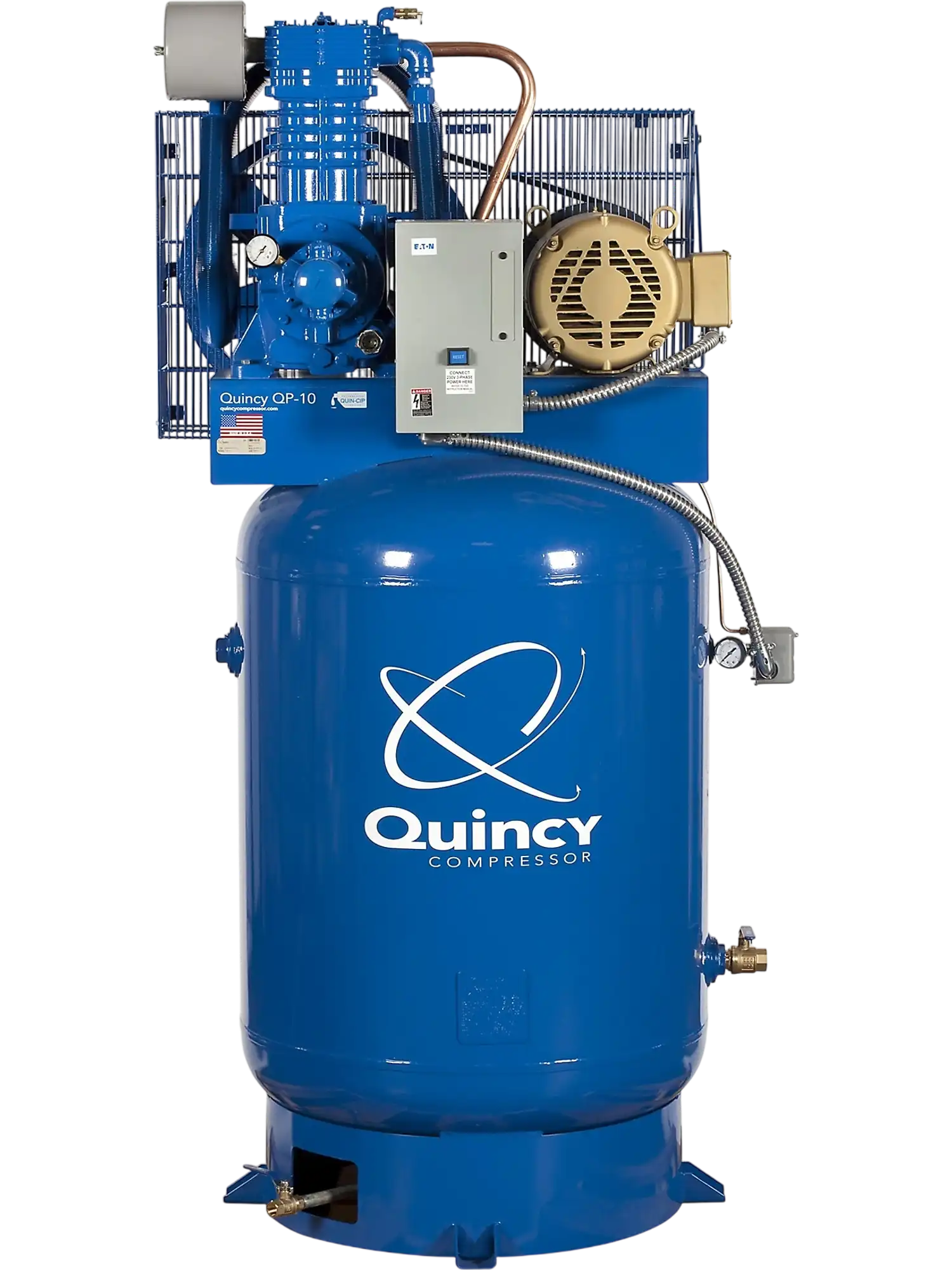 Quincy Compressor QP 2-Stage Air Compressor 10 HP, 120-Gal. Tank, 230V 3-Phase New
