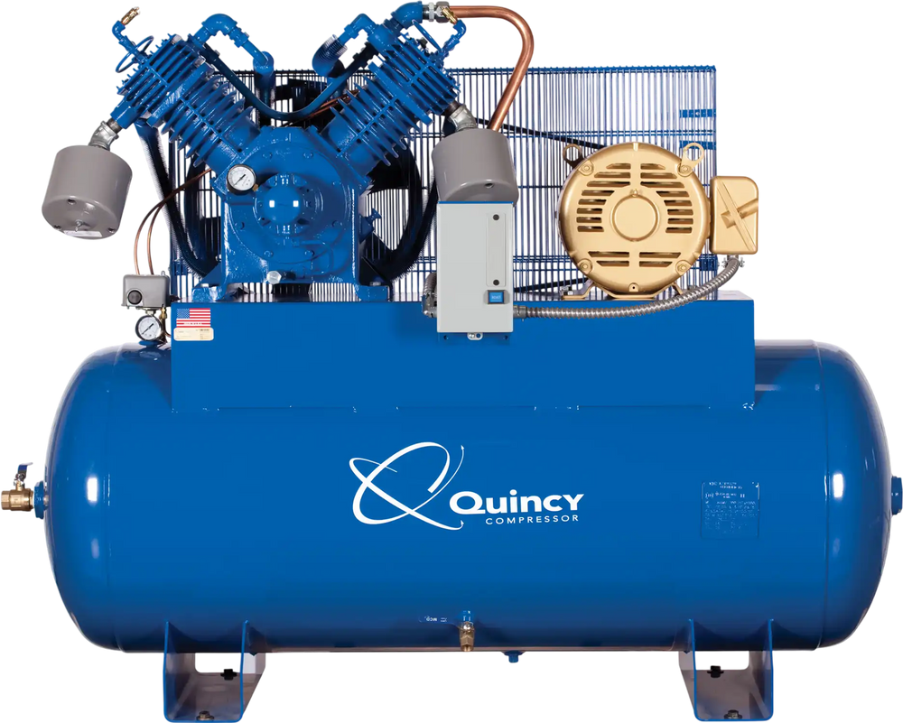 Quincy Compressor QP Air Compressor 15 HP, 120-Gallon Tank, 230V, 3-Phase New