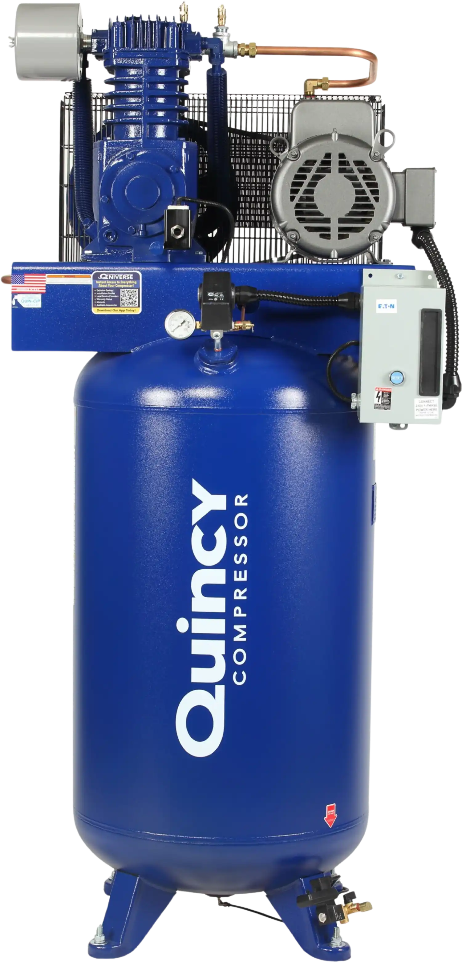 Quincy QT Max Air Compressor 7.5 HP 80 Gallon Two Stage Single Phase 230V New