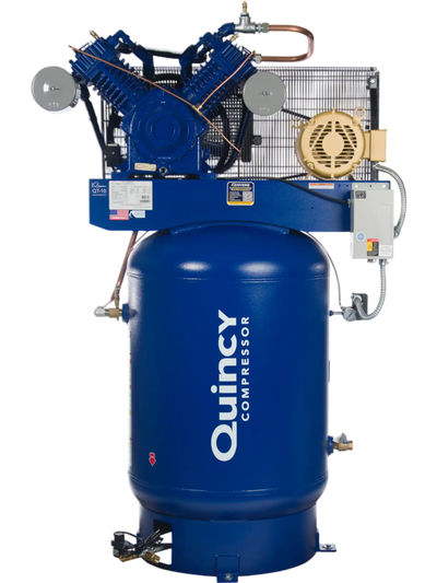 Quincy Compressor QT Air Compressor 10 HP, 120-Gal. Tank, 2-Stage, 460V 3-Phase New