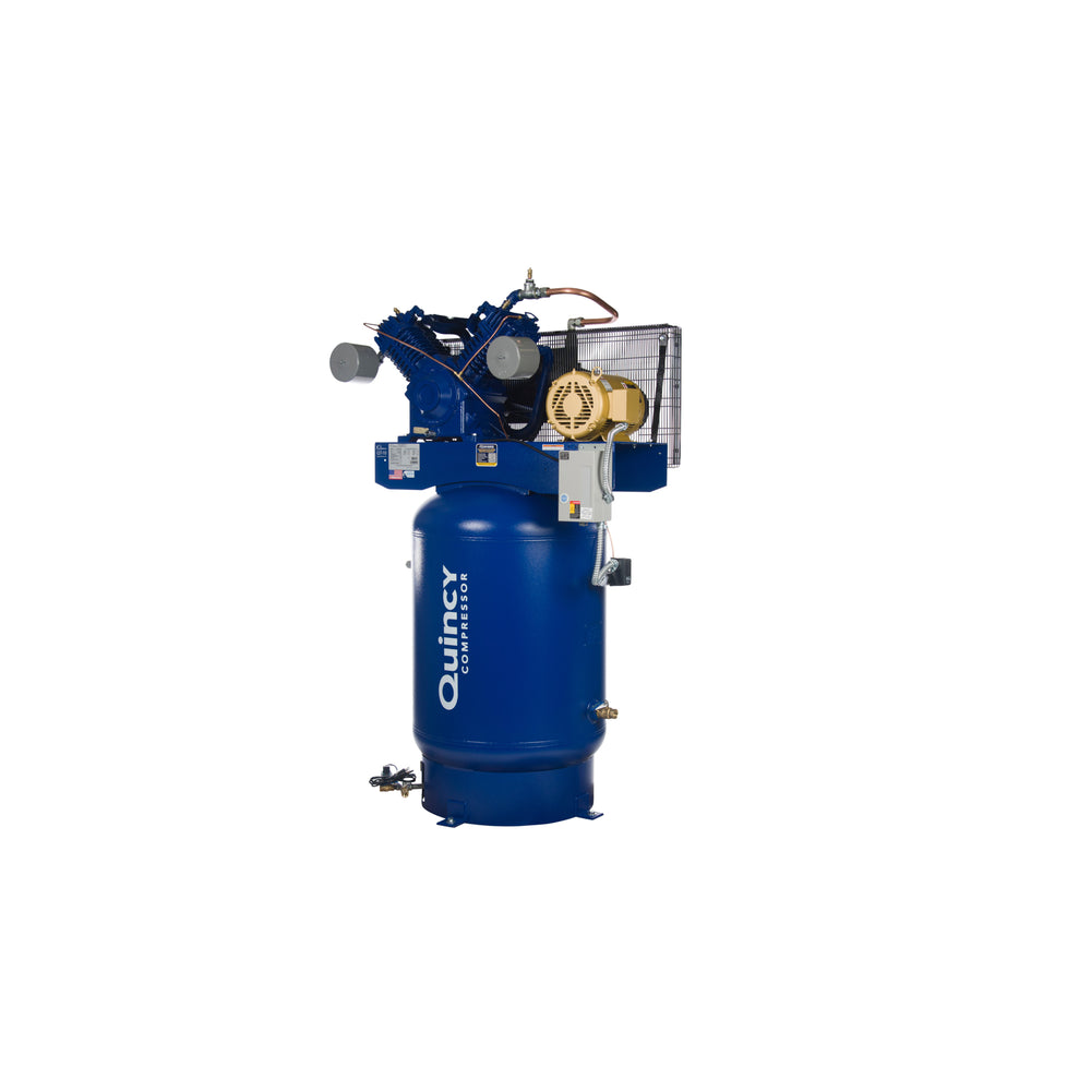 Quincy Compressor QT Air Compressor 10 HP, 120-Gal. Tank, 2-Stage, 460V 3-Phase New