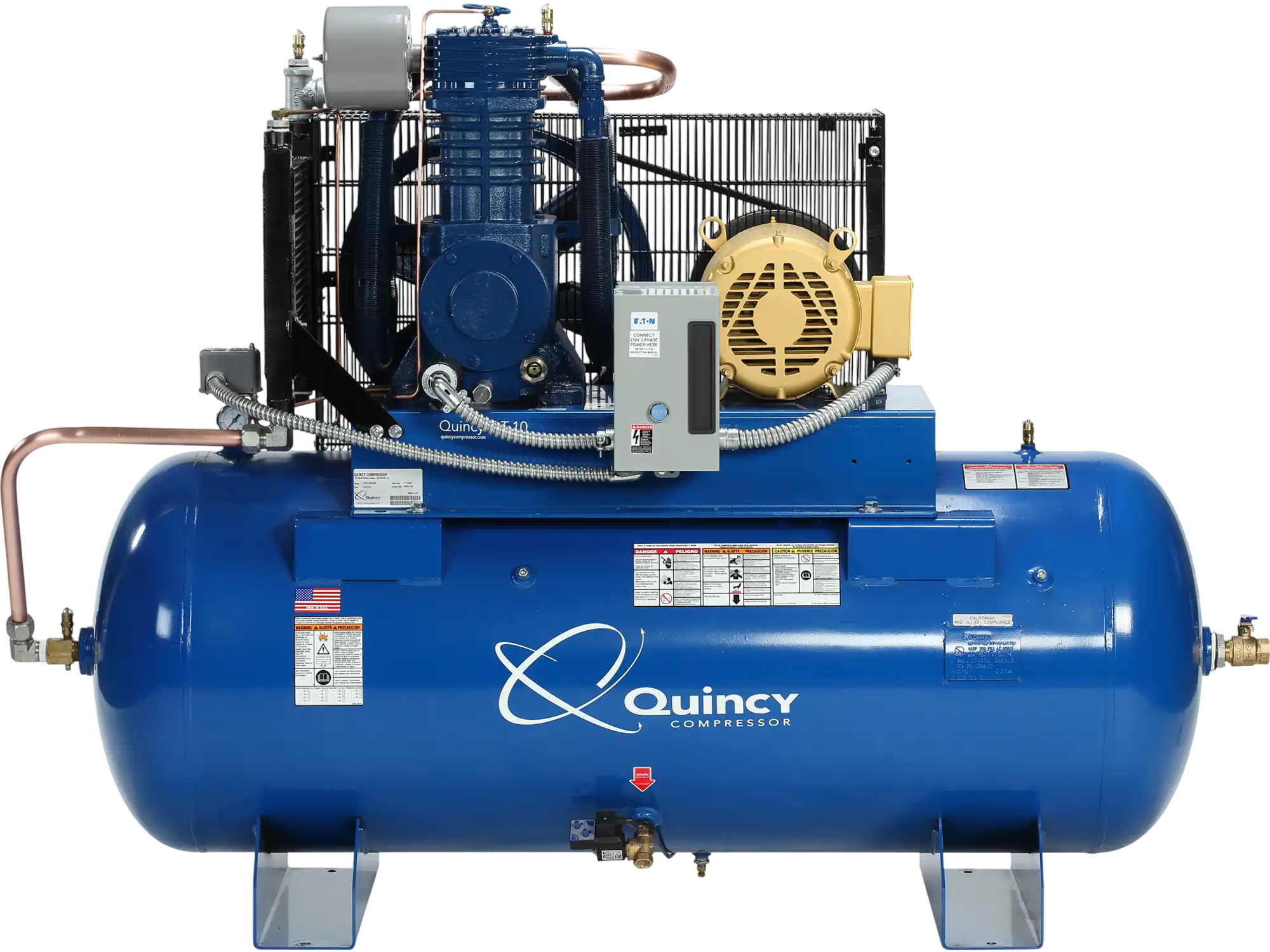 Quincy Compressor QT 2-Stage Air Compressor 10 HP, 120-Gal., 230V 3-Phase New