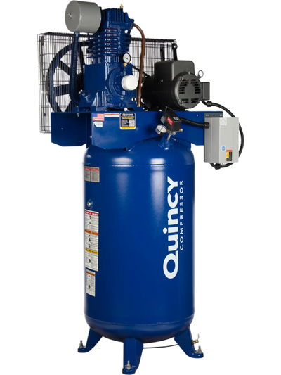 Quincy Compressor QP Pro Air Compressor 5 HP, 80-Gal. Vertical Tank, 2-Stage, 460V 3-Phase New