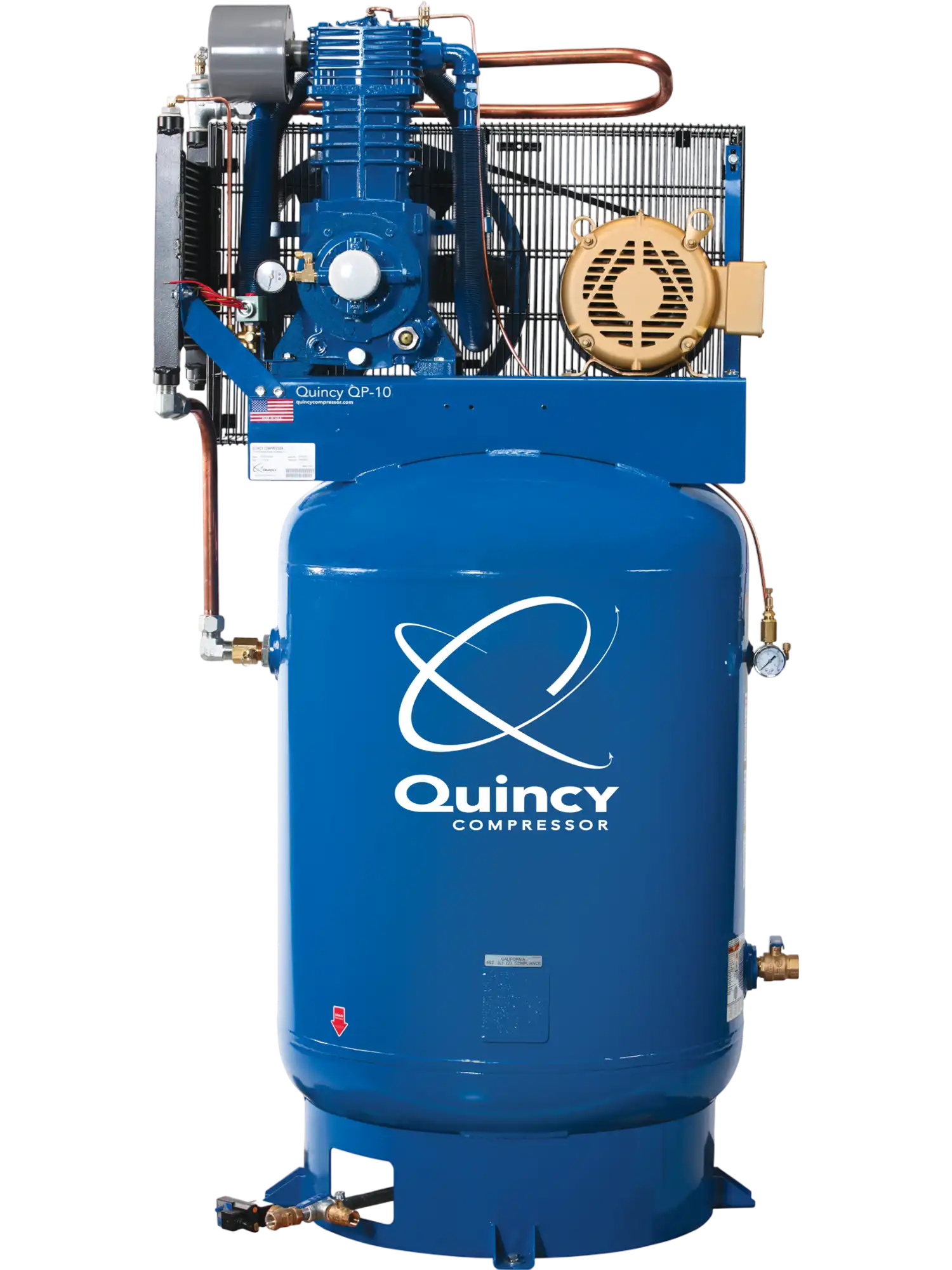 Quincy Compressor QP Air Compressor 10HP 120-Gallon Tank, 460V 3-Phase New