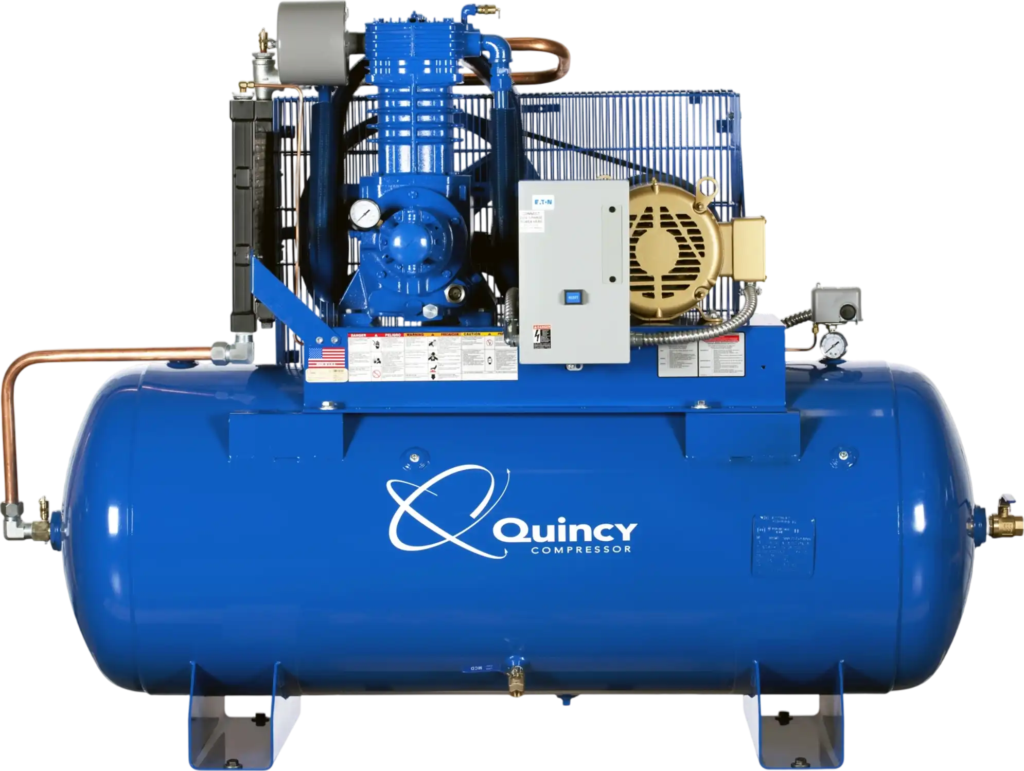 Quincy Compressor QP Two-Stage Air Compressor 10HP 120-Gal. Tank 460V 3-Phase New