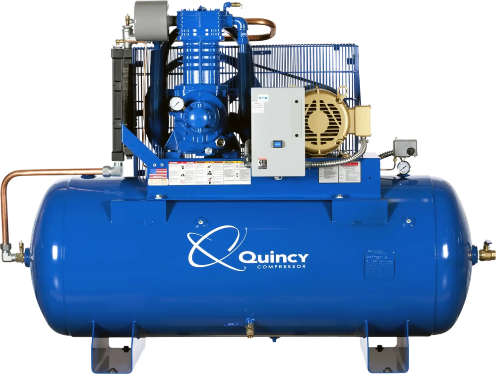 Quincy Compressor QP Two-Stage Air Compressor 10HP 120-Gal. Tank 460V 3-Phase New