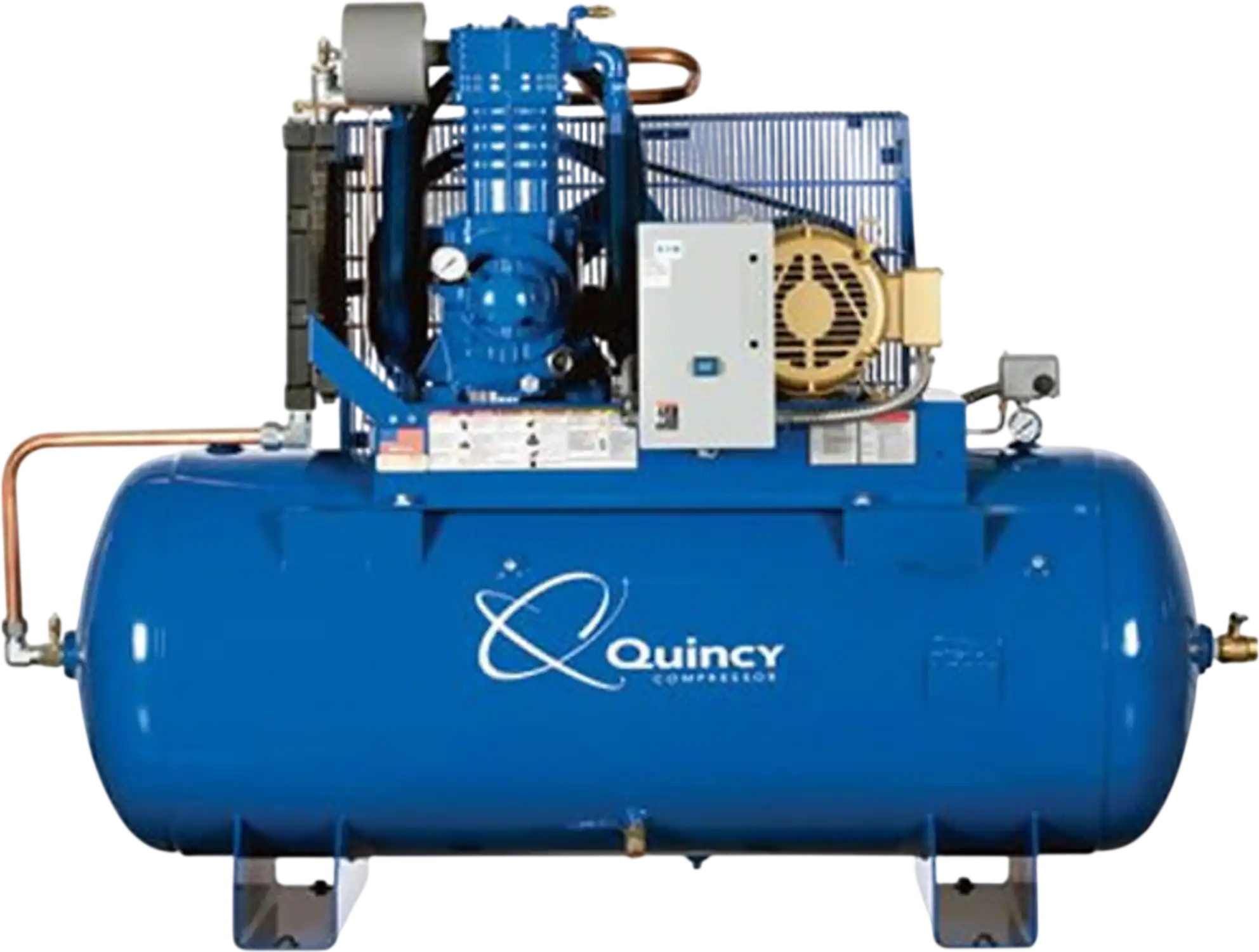 Quincy Compressor QP Air Compressor 10 HP, 120-Gal. Tank, 200V, 3-Phase, 2-Stage New