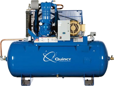 Quincy Compressor QP Air Compressor 10 HP, 120-Gal. Tank, 200V, 3-Phase, 2-Stage New