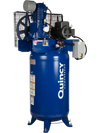 Quincy Compressor 2020040730 2-Stage Air Compressor 5 HP, 80-Gallon Vertical Tank, 200V, 3-Phase New