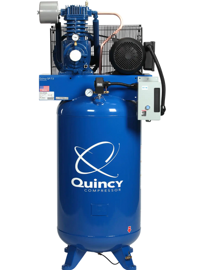 Quincy Compressor QP Two-Stage Air Compressor 7.5 HP 80-Gal. Tank 460V 3-Phase New