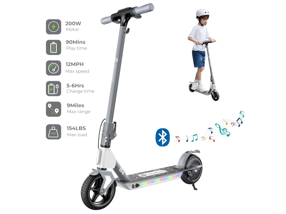 Isinwheel S4 Electric Scooter for Kids 9 Mile Range 12 MPH 200W New