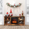 Costway TV Stand with 18" Electric Fireplace for Flat Screens up to 65" New