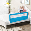 59 Inch Folding Breathable Baby Bed Rail Guard with Safety Strap-Blue - Gallery View 1 of 10