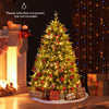5 feet artificial Xmas tree with 250 LED lights, remote control, and 11 lighting modes, perfect for festive decoration.