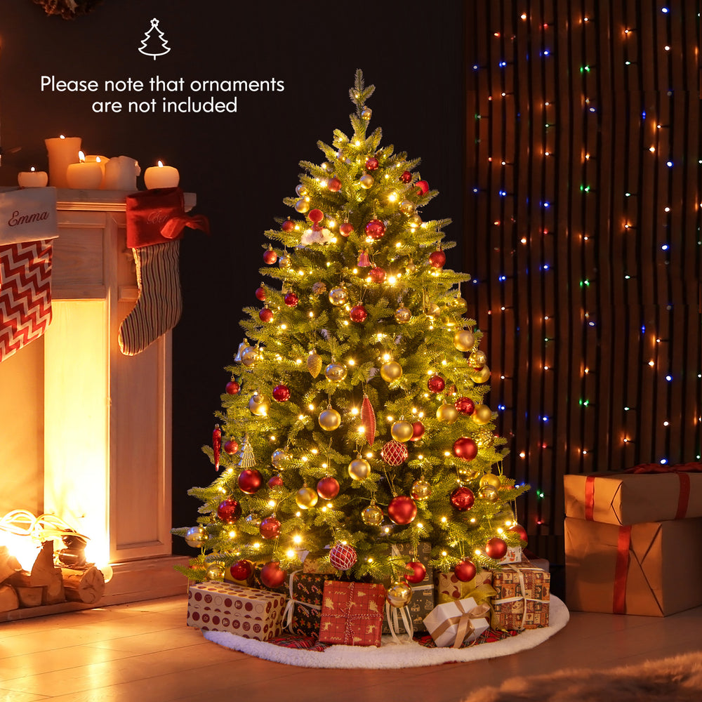 5 Feet Artificial Xmas Tree Hinged with 11 Lighting Modes and Remote Control-5 ft - Gallery View 1 of 10