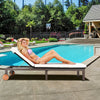  Back Adjustable Cushioned Patio Rattan Lounge Chair - Gallery View 1 of 12