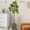 Artificial Lemon Tree 2.6/4/5.2 Feet Tall Fake Lemon Plant wuth Lemon Fruits-5.2 ft - Gallery View 1 of 10