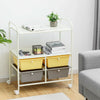 4 Drawers Shelves Rolling Storage Cart Rack-Yellow - Gallery View 1 of 13