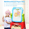 Multifunctional paper clip on the height adjustable kids art easel, allowing easy attachment of drawing paper for.