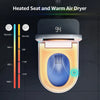 Yulika U5 Tankless Smart Bidet Toilet Elongated 1.28 GPF with LED Strip Auto Flush Heated Seat New