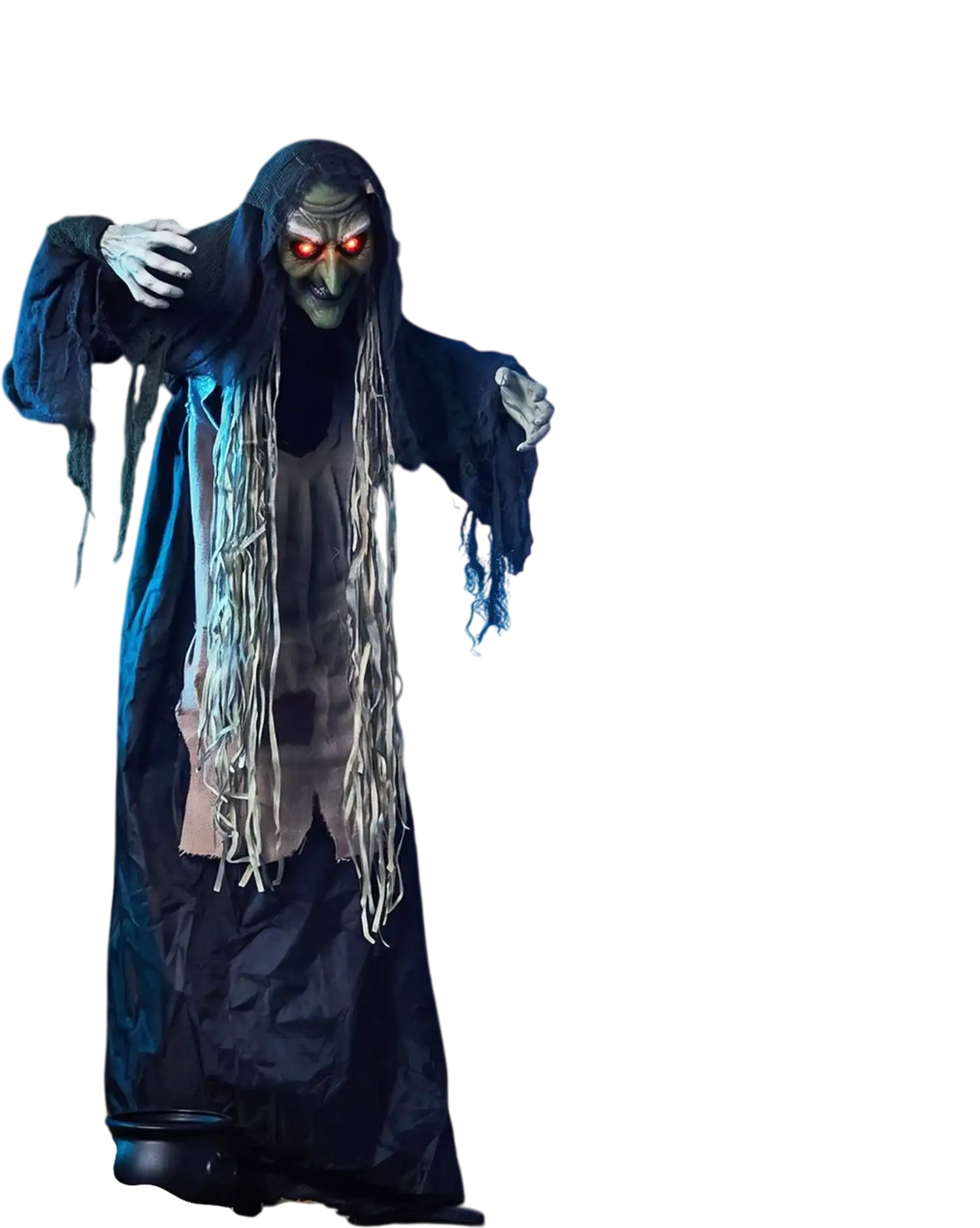 Costway 5.3' Standing Hunchback Witch Prop Light-Up Eyes 43631326 New